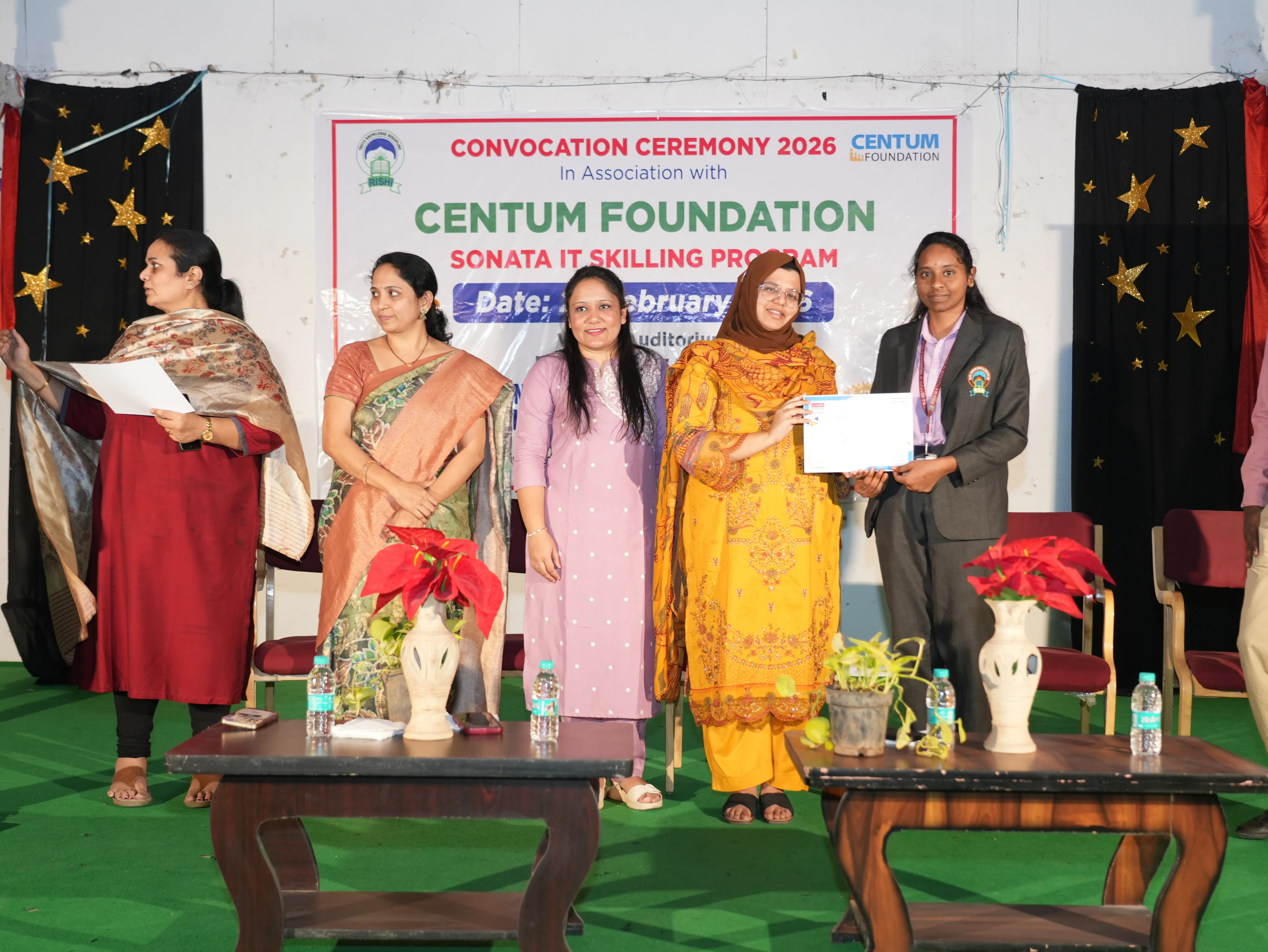 Convocation Ceremony of Sonata CSR through Centrum foundation for 4 th year students - RITW